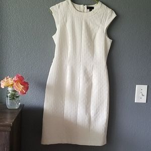 Ivory textured dress